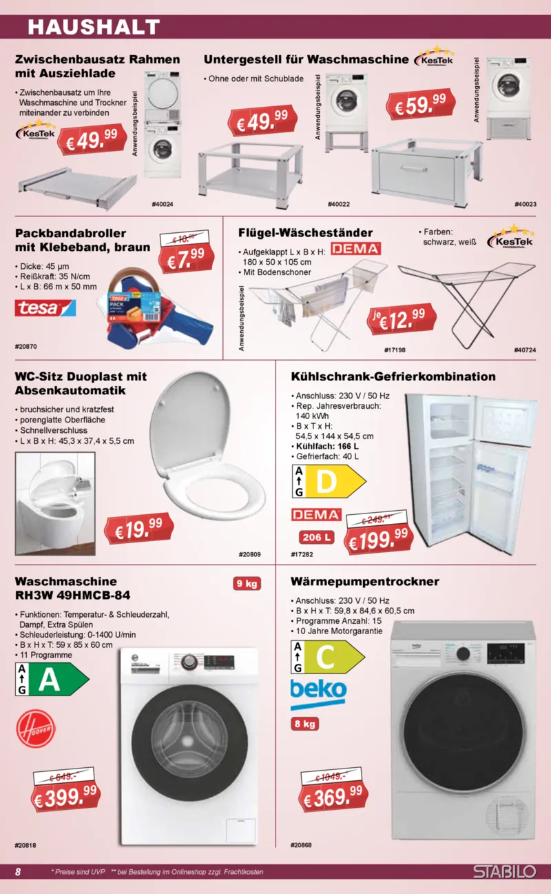 Stabilo Fachmarkt Prospekt vom 23.09.2026, Seite 8