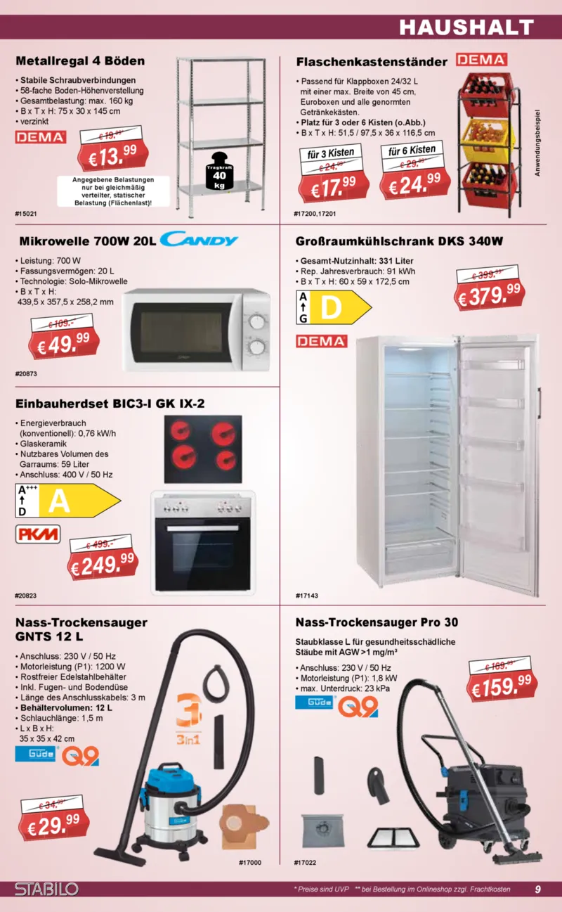 Stabilo Fachmarkt Prospekt vom 23.09.2026, Seite 9