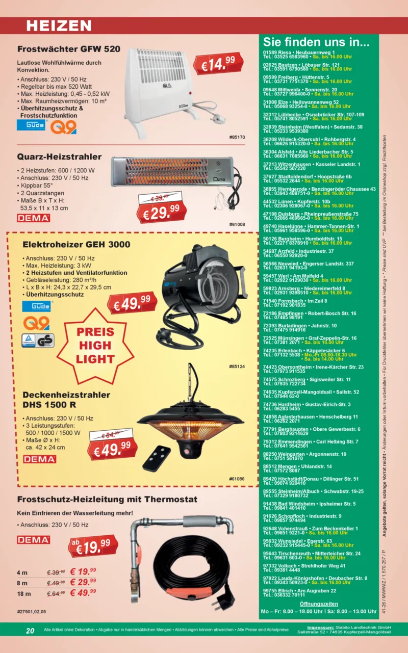 Stabilo Fachmarkt Prospekt vom 07.10.2026, Seite 20