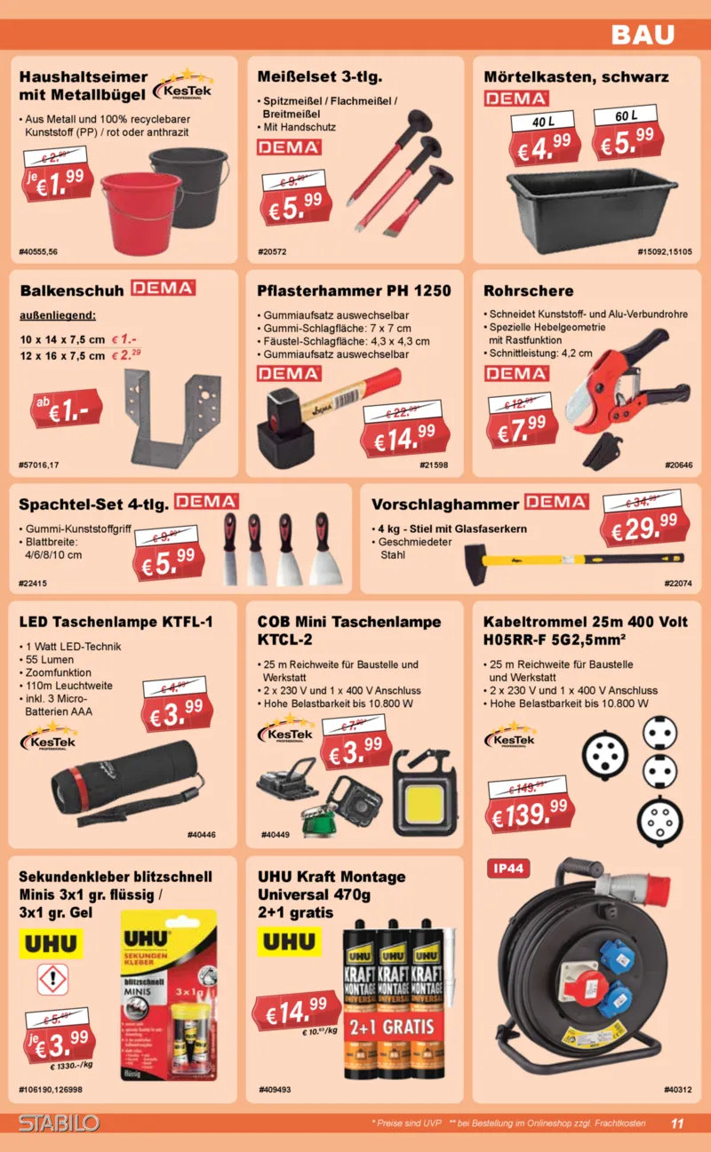 Stabilo Fachmarkt Prospekt vom 21.10.2026, Seite 11
