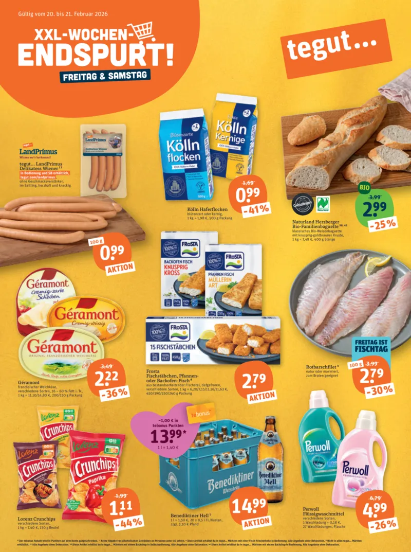 tegut Prospekt vom 16.02.2026, Seite 1