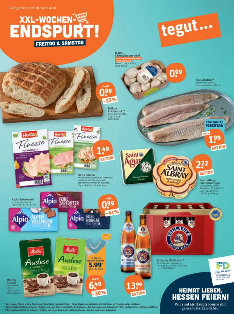 tegut Prospekt vom 13.04.2026, Seite 1