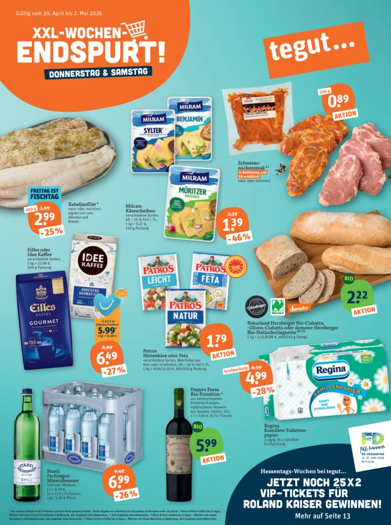 tegut Prospekt vom 27.04.2026, Seite 1