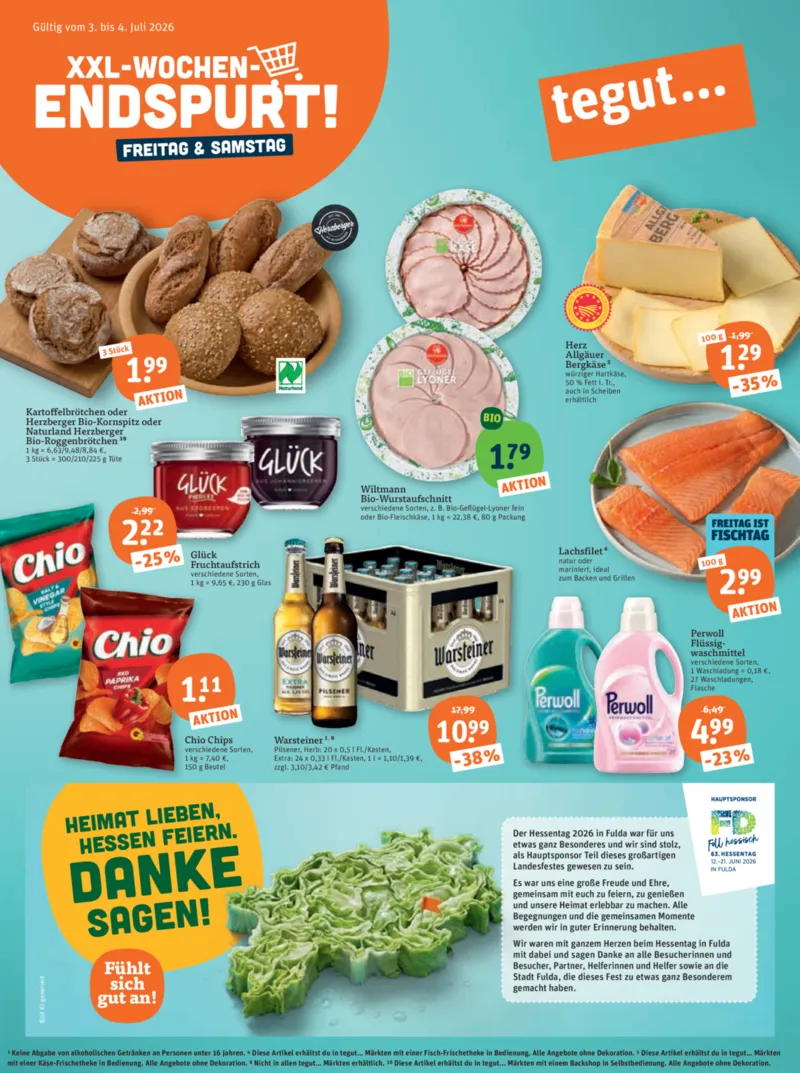tegut Prospekt vom 29.06.2026, Seite 1