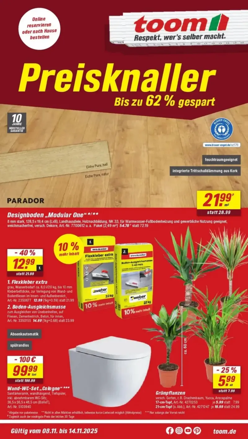 toom Prospekt vom 08.11.2025, Seite 1