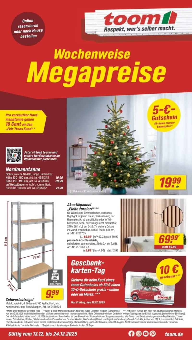 toom Prospekt vom 13.12.2025, Seite 1