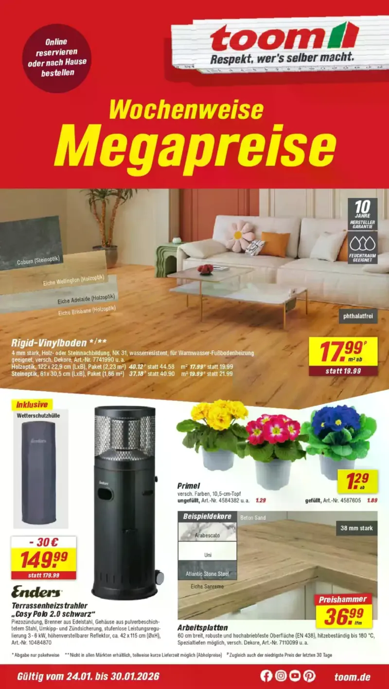 toom Prospekt vom 24.01.2026, Seite 1