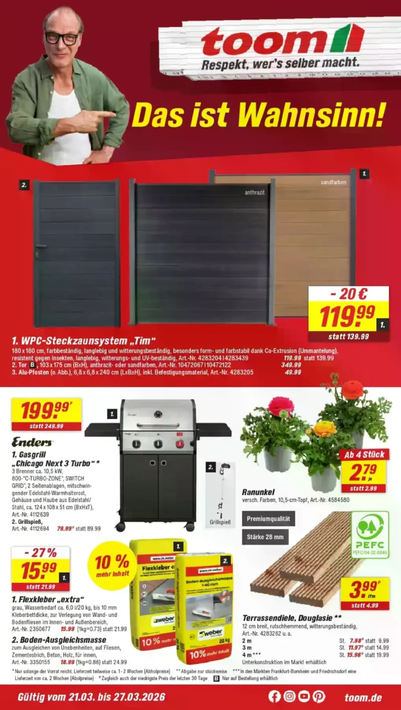 toom Prospekt vom 21.03.2026, Seite 1