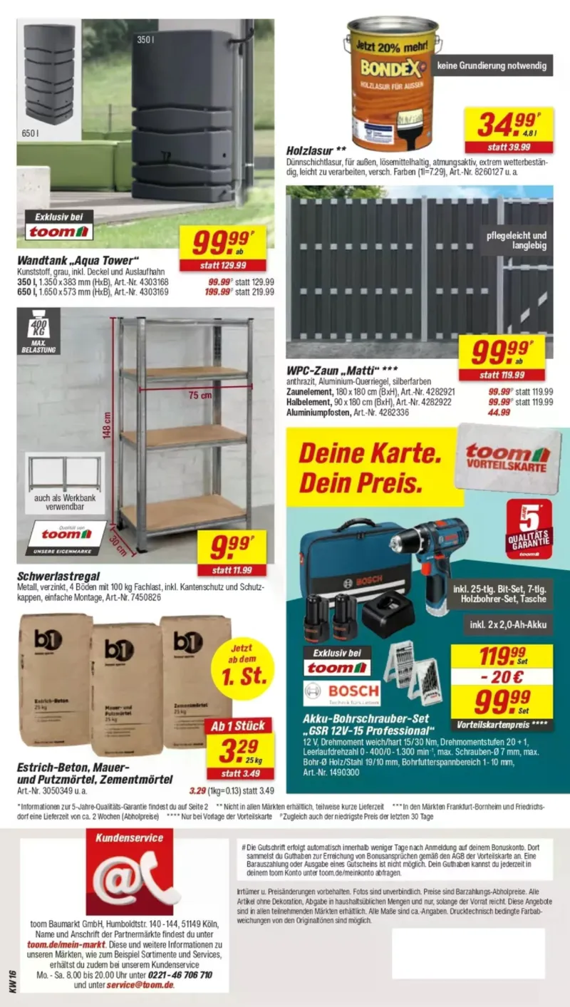 toom Prospekt vom 11.04.2026, Seite 16