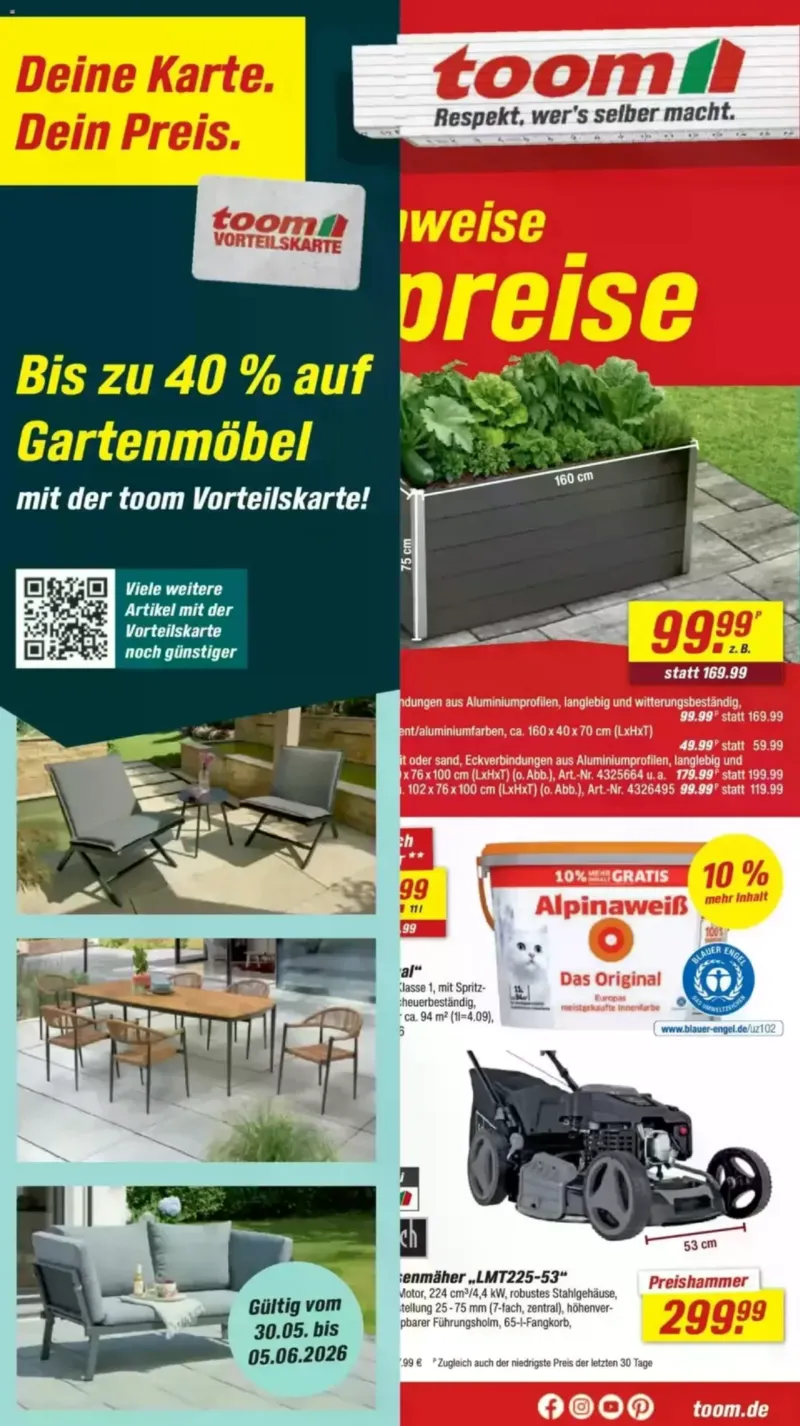 toom Prospekt vom 30.05.2026, Seite 1
