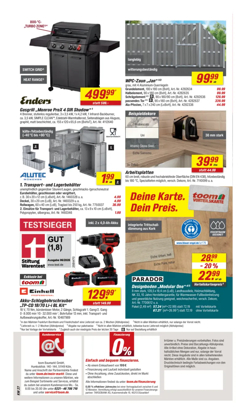toom Prospekt vom 27.06.2026, Seite 14
