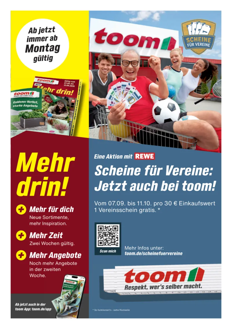 toom Prospekt vom 14.09.2026, Seite 1