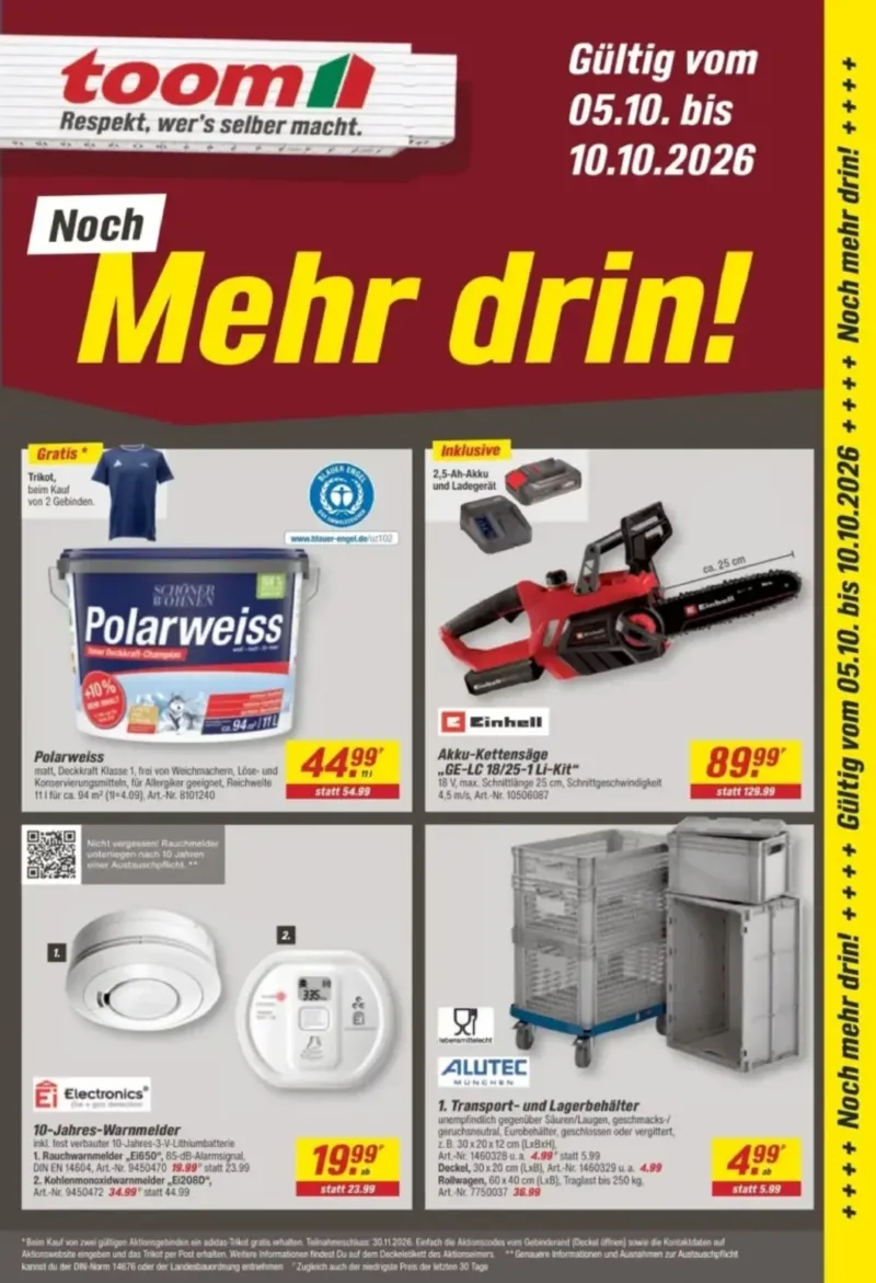 toom Prospekt vom 05.10.2026, Seite 1