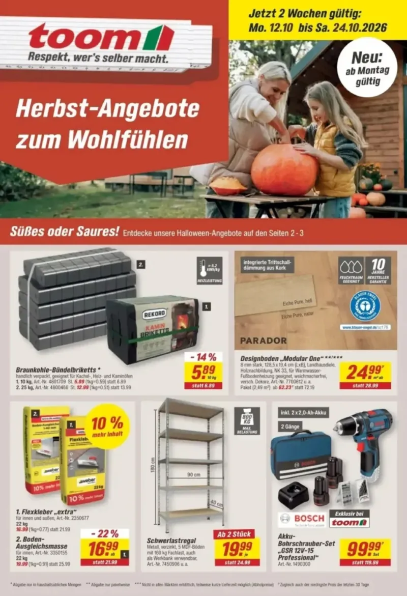 toom Prospekt vom 12.10.2026, Seite 1