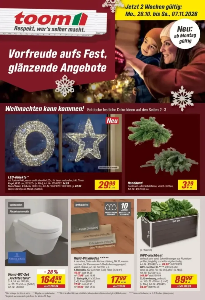 toom Prospekt vom 26.10.2026, Seite 1