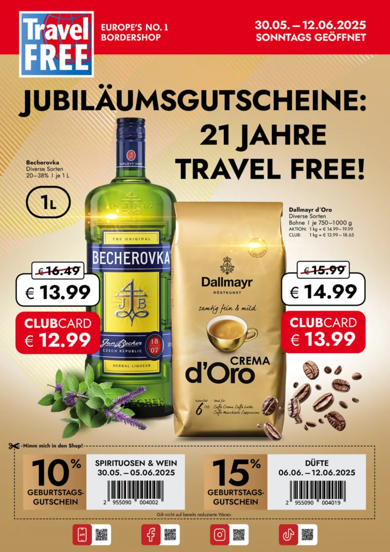 Travel FREE Prospekt vom 30.05.2025, Seite 1
