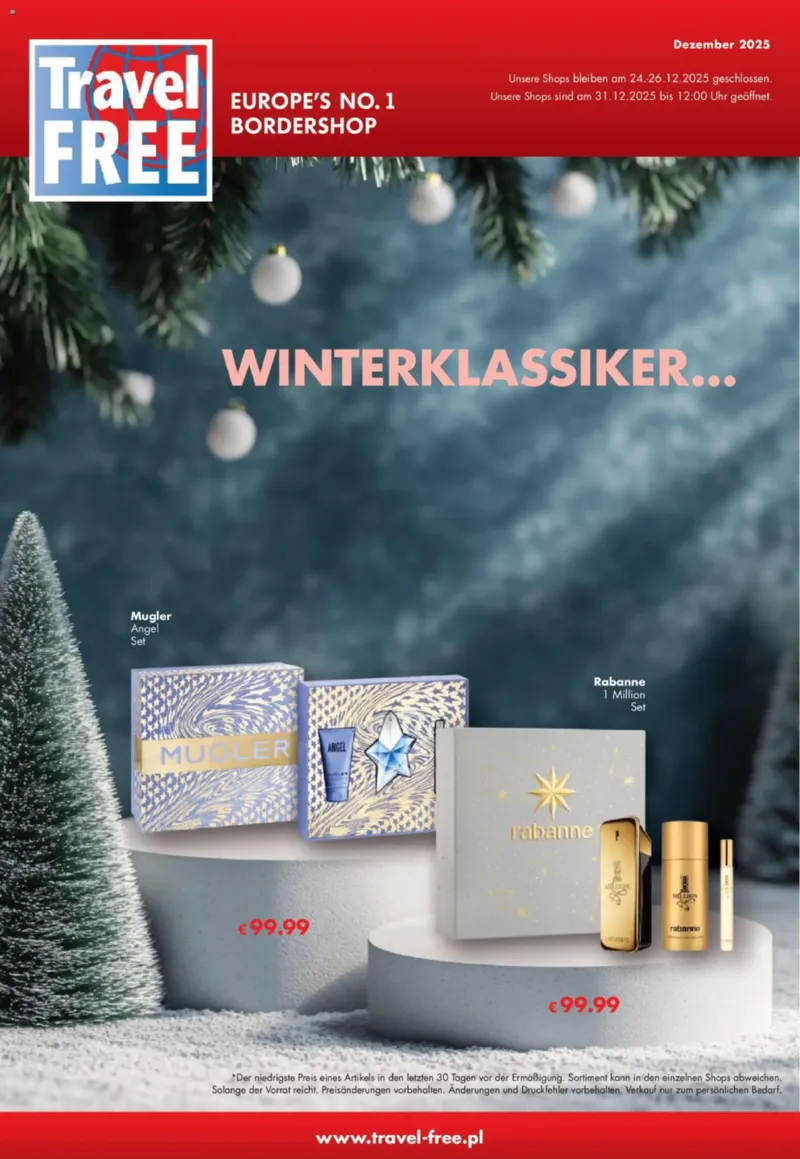 Travel FREE Prospekt vom 01.12.2025, Seite 1