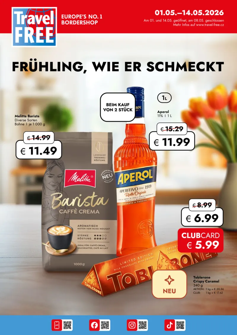 Travel FREE Prospekt vom 01.05.2026, Seite 1