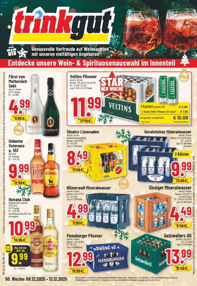 trinkgut Prospekt vom 08.12.2025, Seite 1
