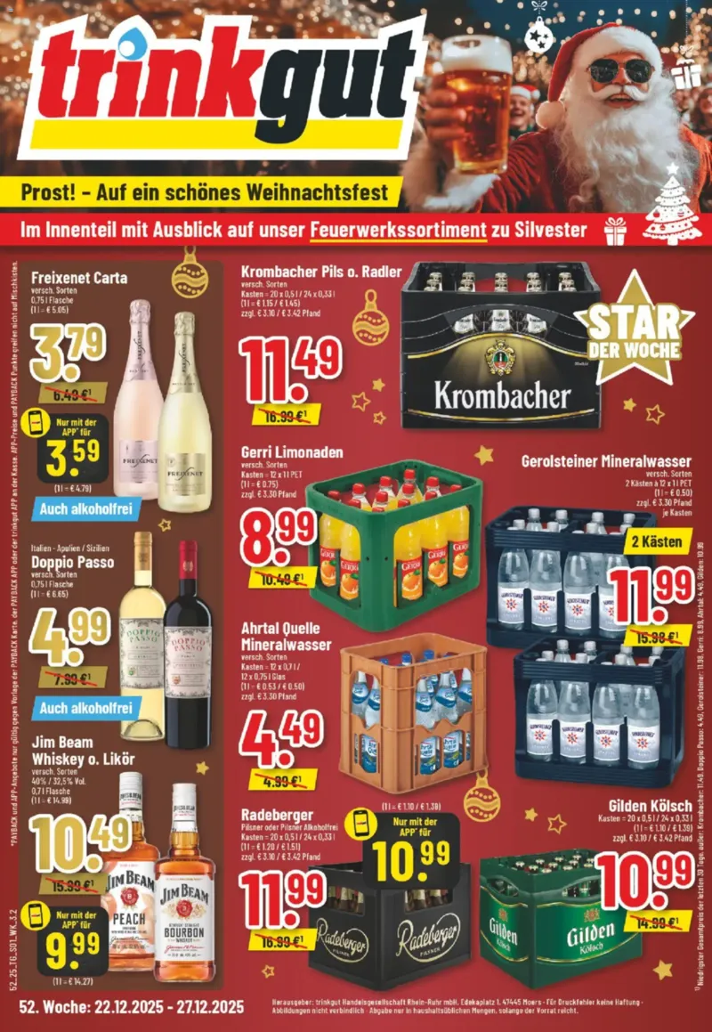 trinkgut Prospekt vom 22.12.2025, Seite 1