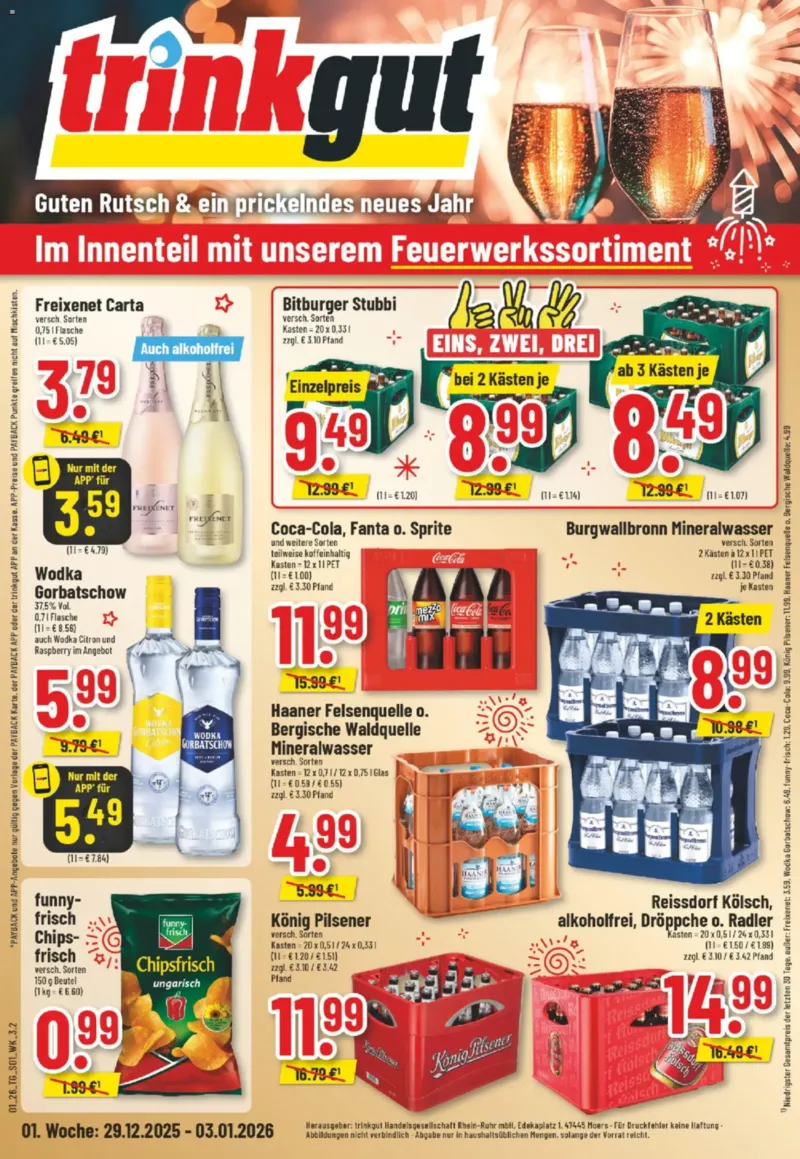 trinkgut Prospekt vom 29.12.2025, Seite 1