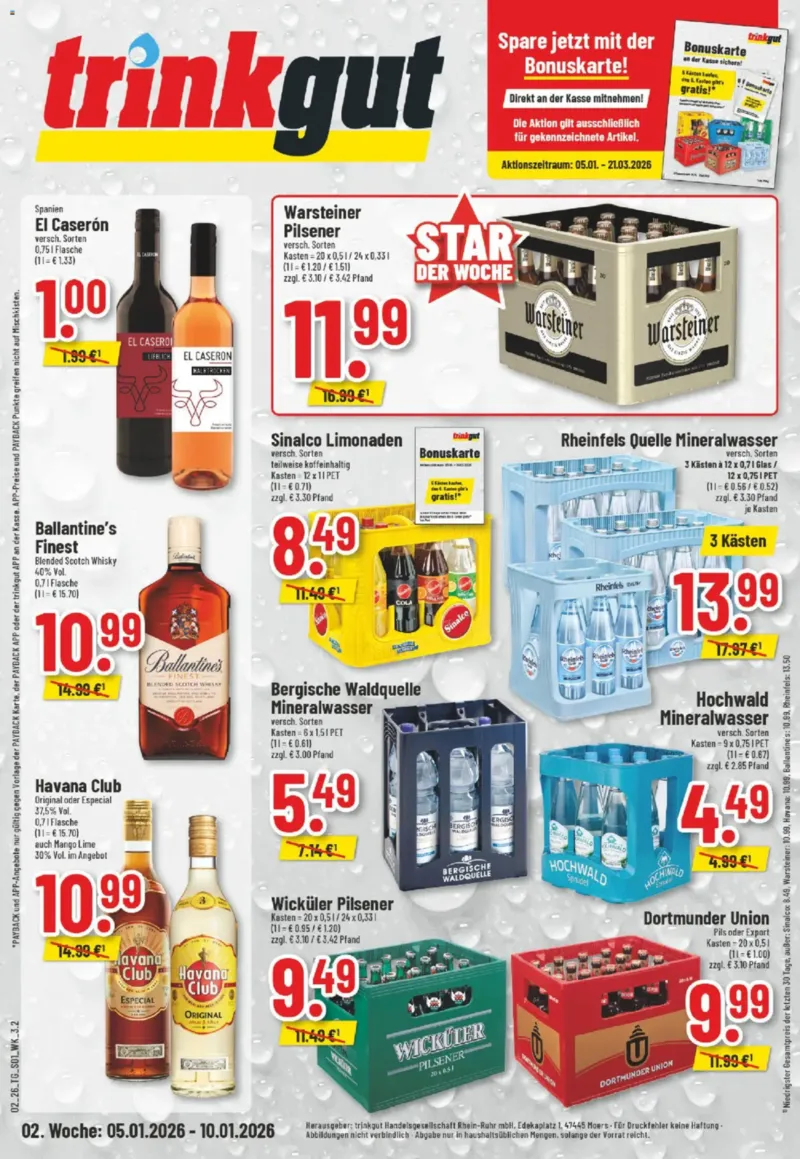 trinkgut Prospekt vom 05.01.2026, Seite 1
