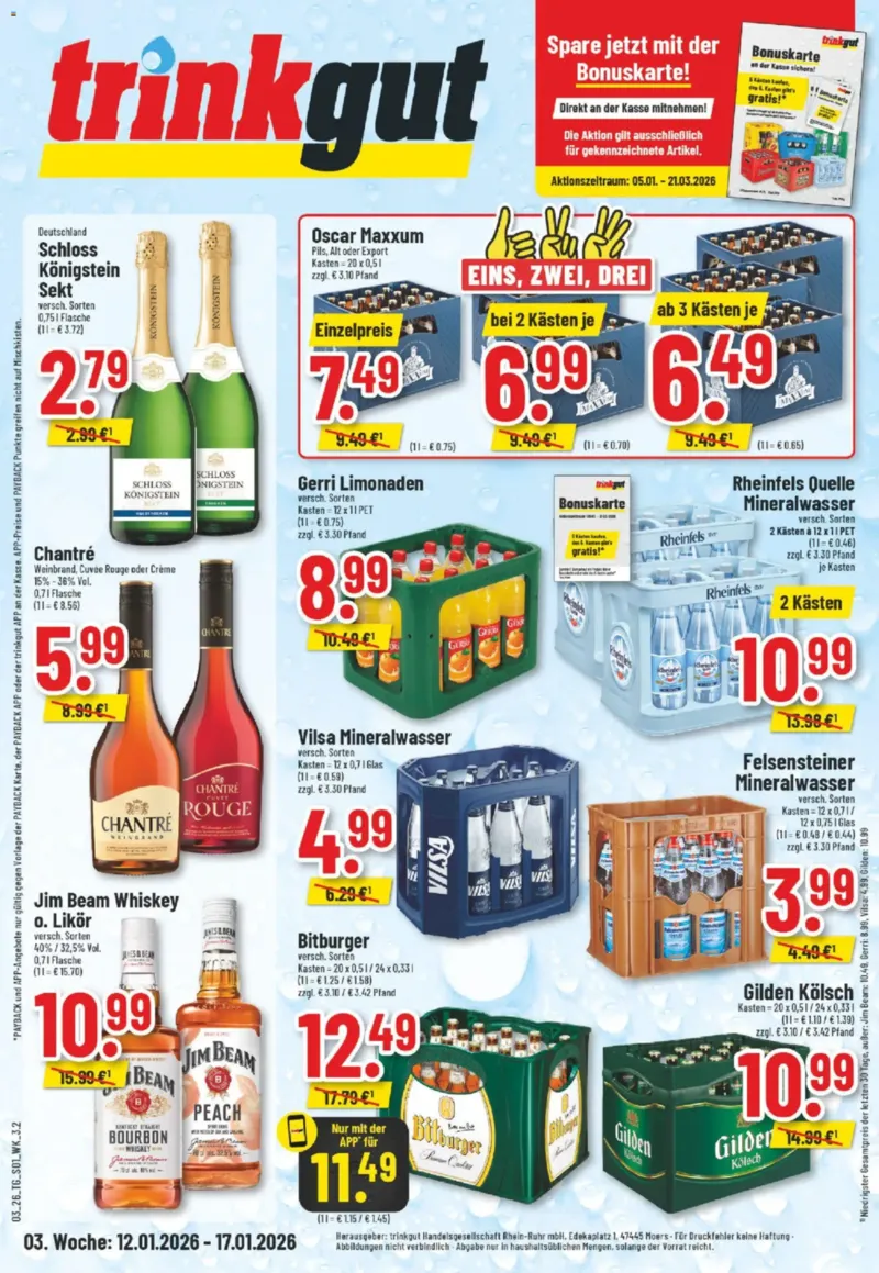 trinkgut Prospekt vom 12.01.2026, Seite 1