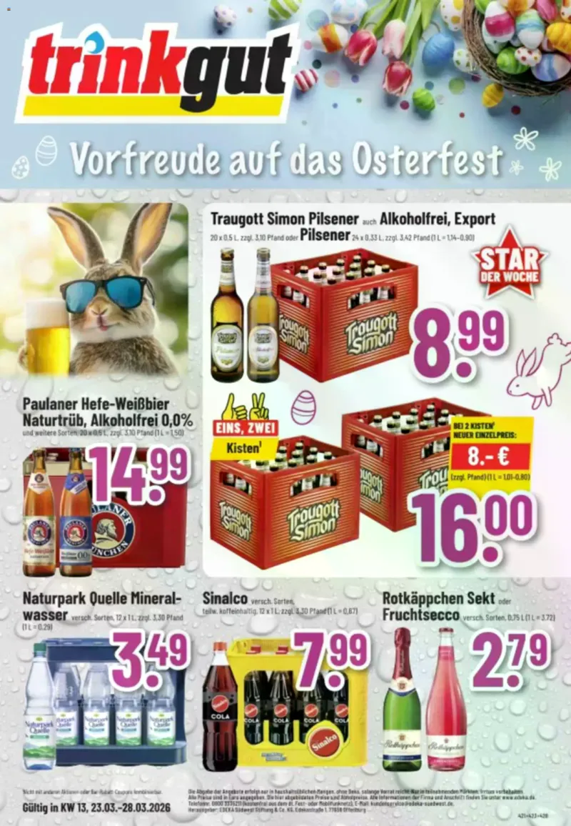 trinkgut Prospekt vom 23.03.2026, Seite 1