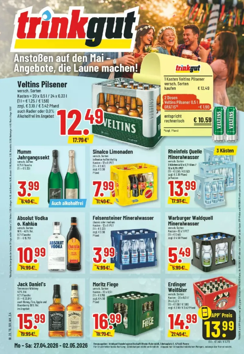 trinkgut Prospekt vom 27.04.2026, Seite 1