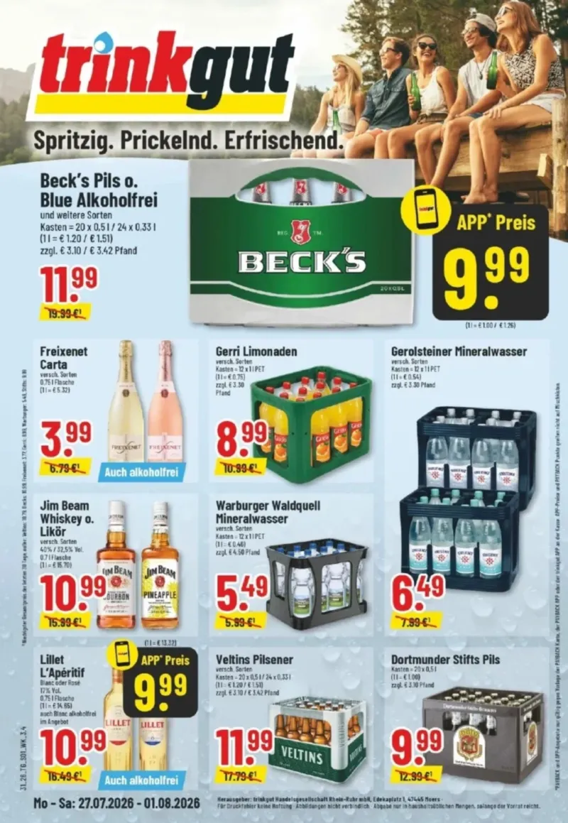 trinkgut Prospekt vom 27.07.2026, Seite 1