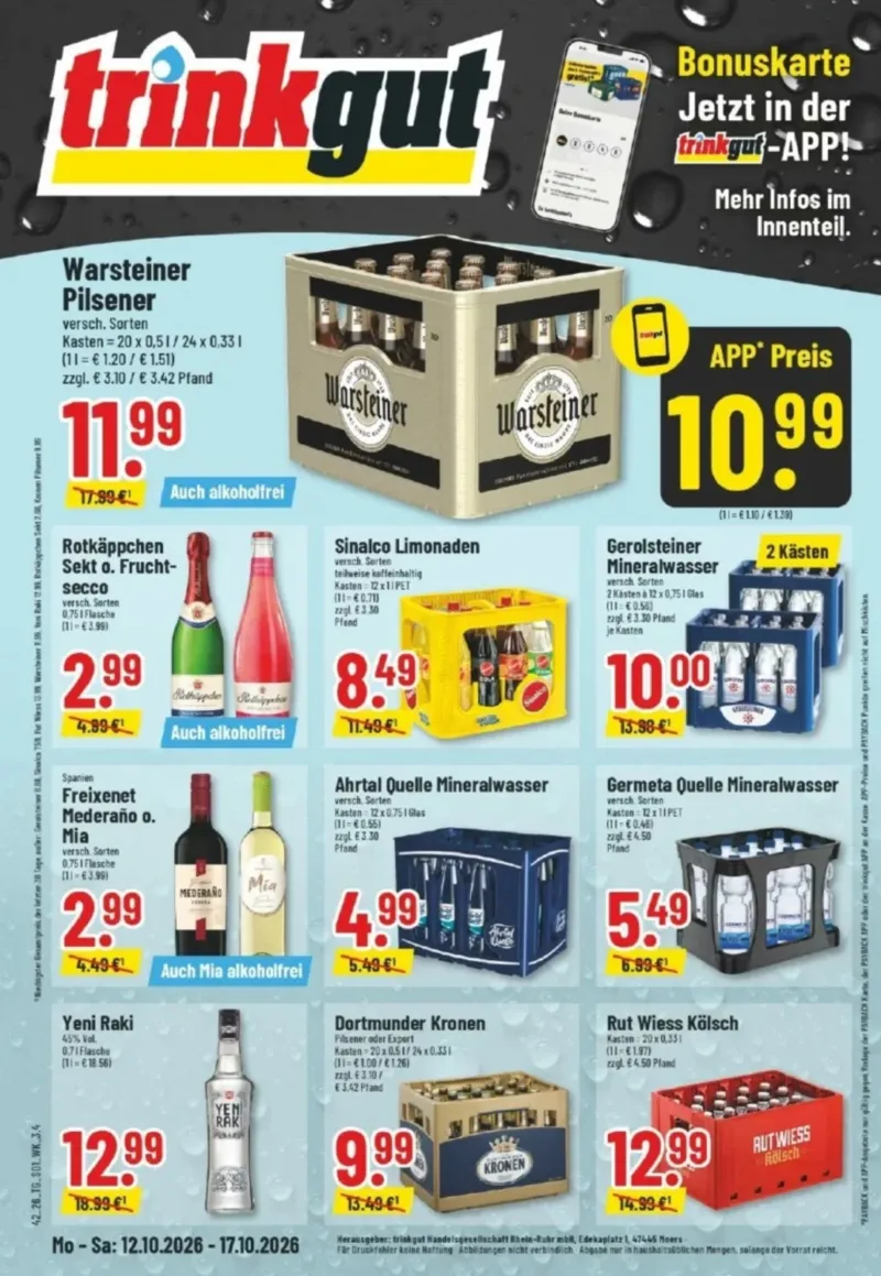 trinkgut Prospekt vom 12.10.2026, Seite 1