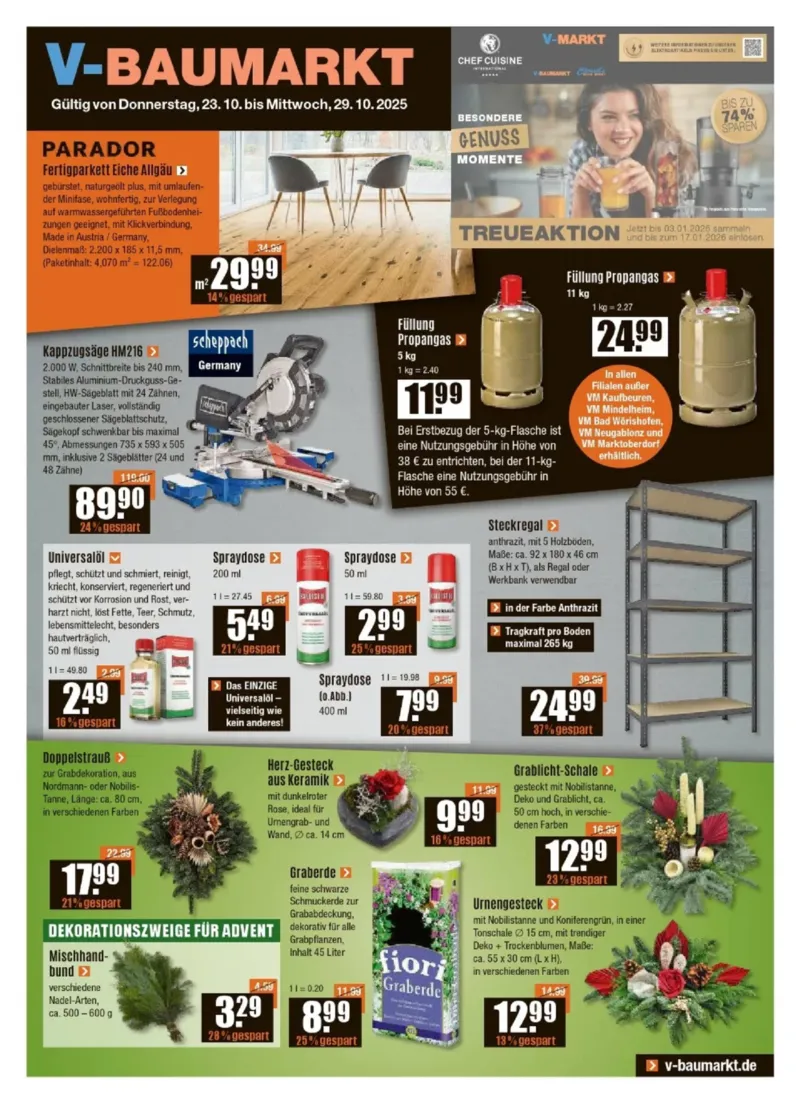 V-Baumarkt Prospekt vom 23.10.2025, Seite 1