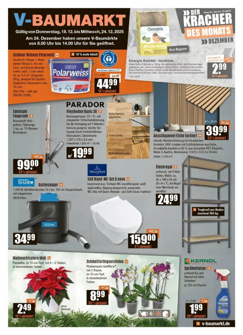 V-Baumarkt Prospekt vom 18.12.2025, Seite 1
