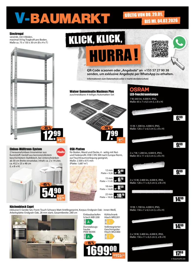 V-Baumarkt Prospekt vom 29.01.2026, Seite 1