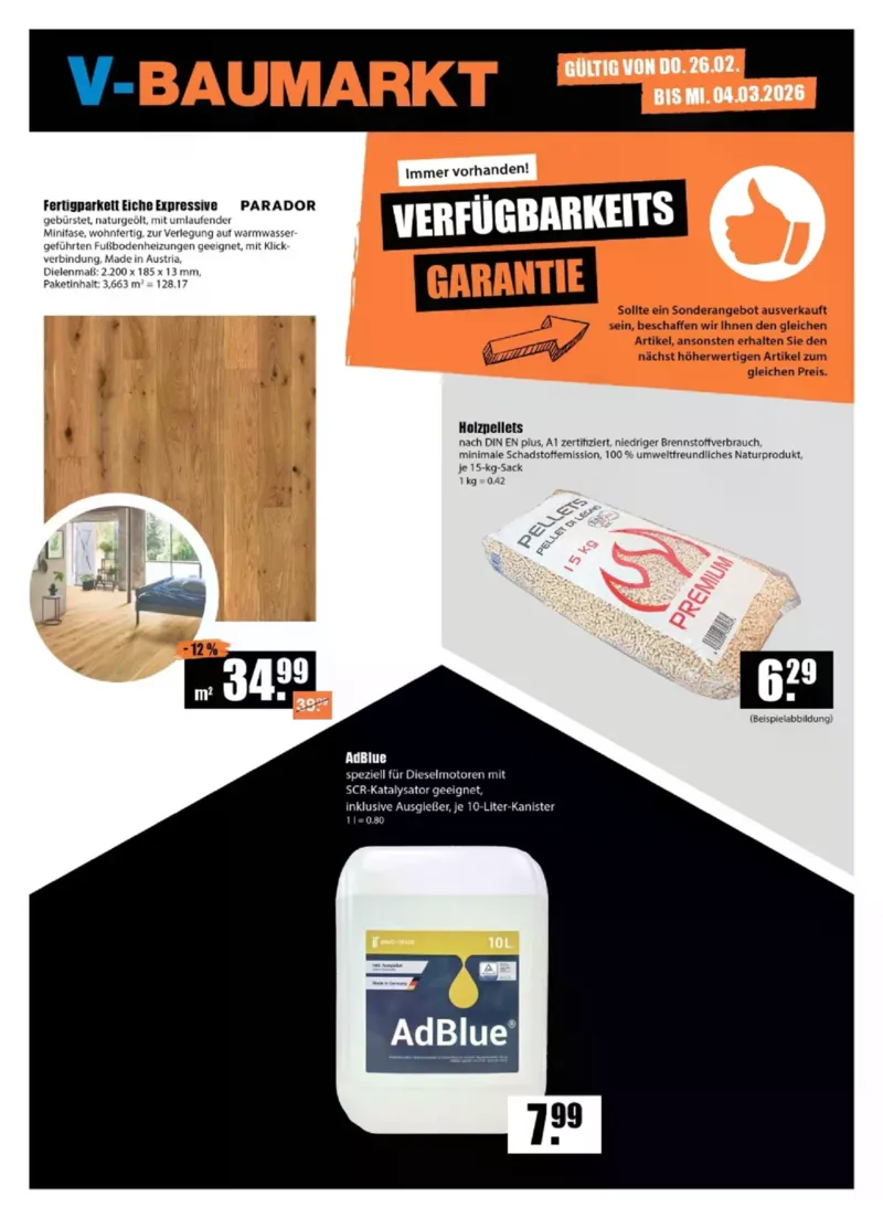 V-Baumarkt Prospekt vom 26.02.2026, Seite 1