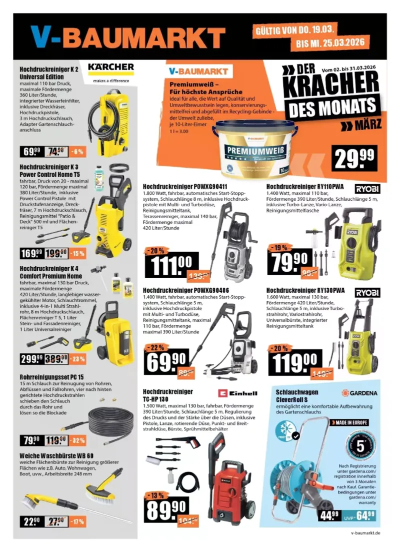 V-Baumarkt Prospekt vom 19.03.2026, Seite 1