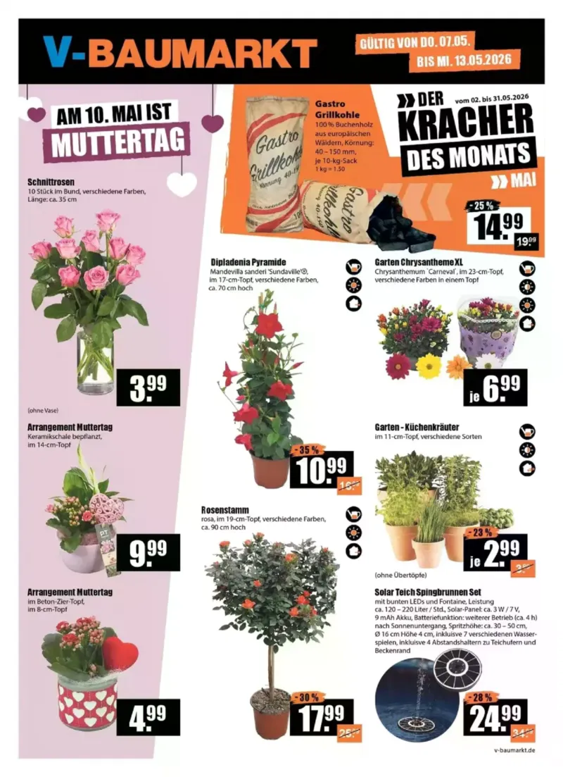 V-Baumarkt Prospekt vom 07.05.2026, Seite 1