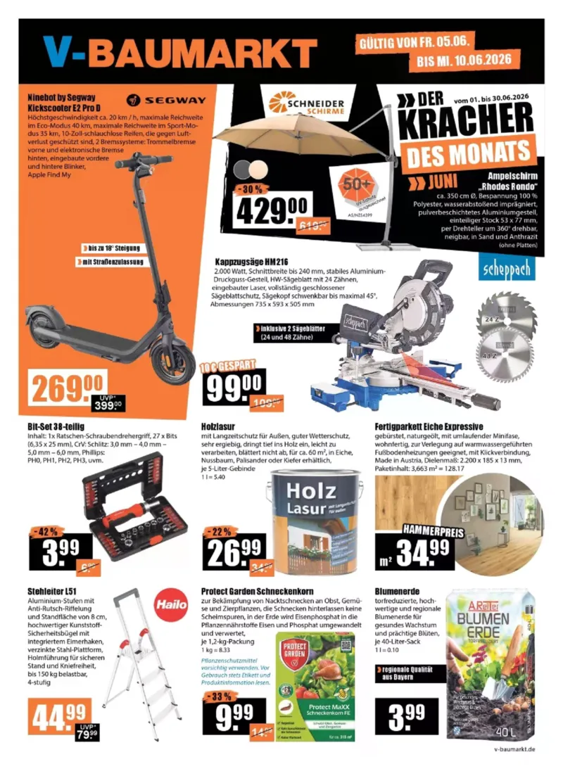 V-Baumarkt Prospekt vom 05.06.2026, Seite 1