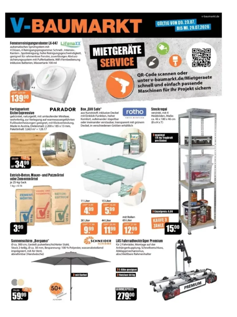 V-Baumarkt Prospekt vom 23.07.2026, Seite 1
