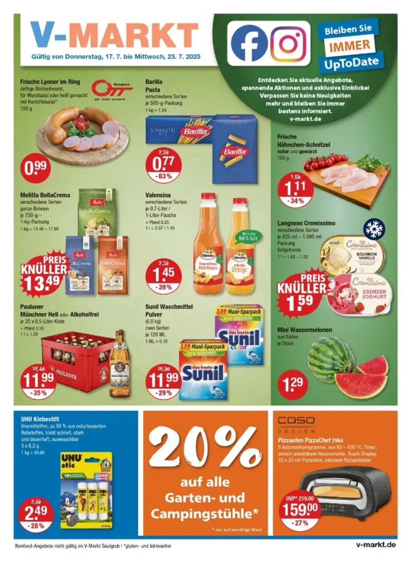 V-Markt Prospekt vom 17.07.2025, Seite 1