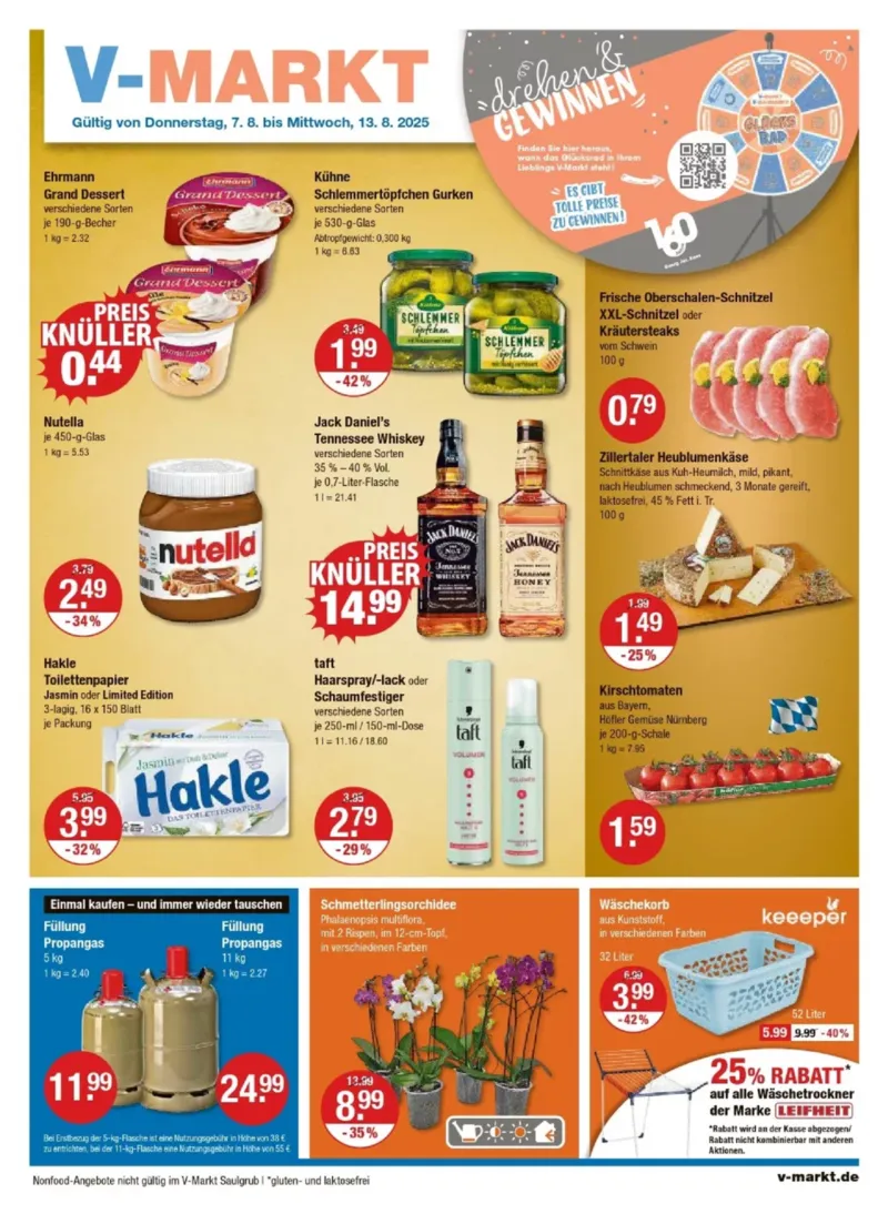 V-Markt Prospekt vom 07.08.2025, Seite 1