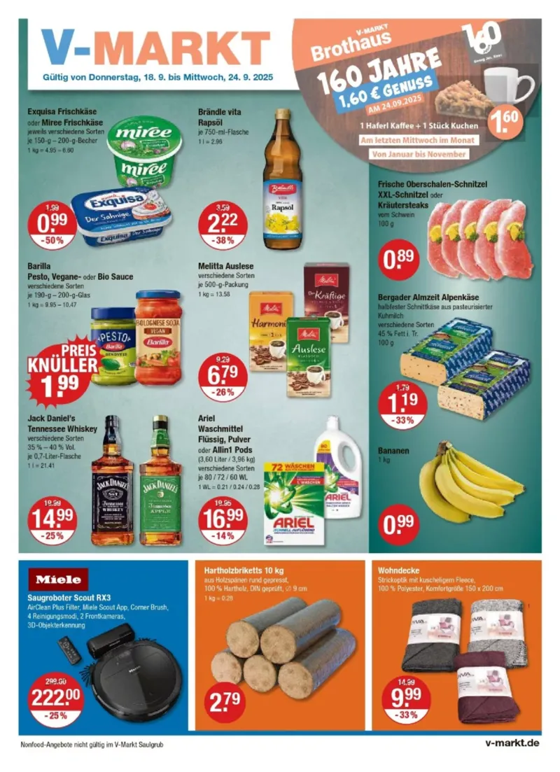 V-Markt Prospekt vom 18.09.2025, Seite 1