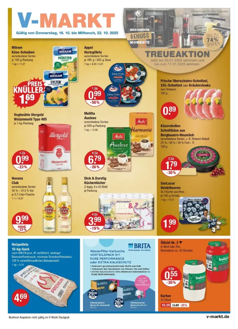 V-Markt Prospekt vom 16.10.2025, Seite 1 V-Markt Prospekt vom 16.10.2025, Seite 1