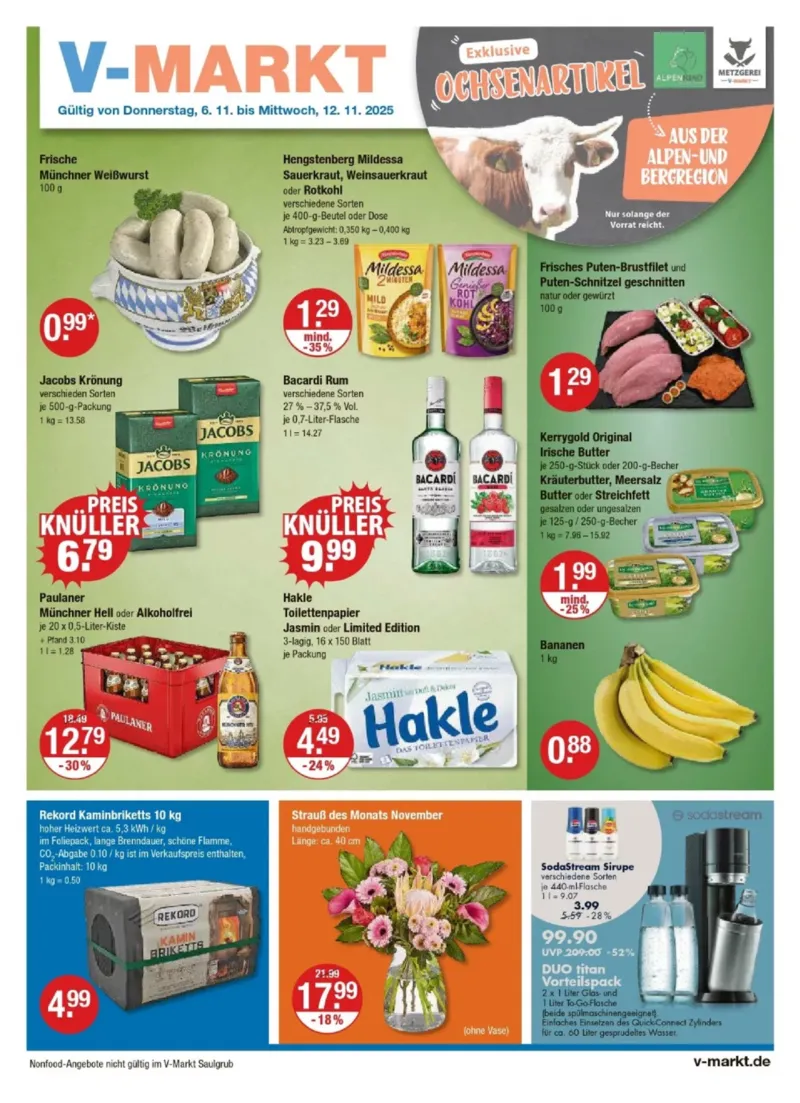 V-Markt Prospekt vom 06.11.2025, Seite 1