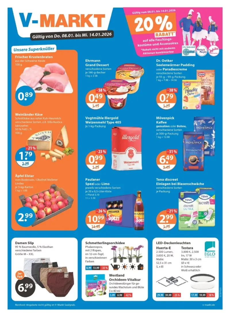 V-Markt Prospekt vom 08.01.2026, Seite 1