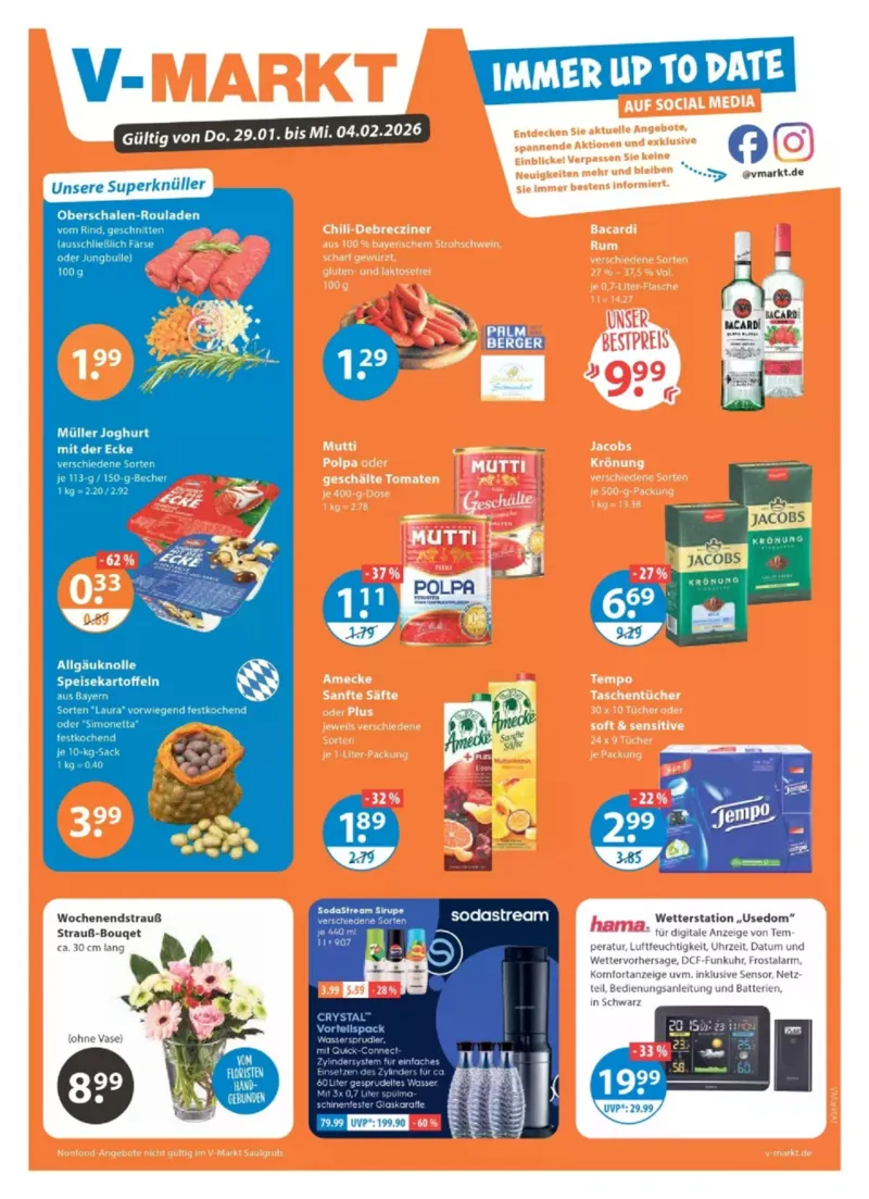 V-Markt Prospekt vom 29.01.2026, Seite 1