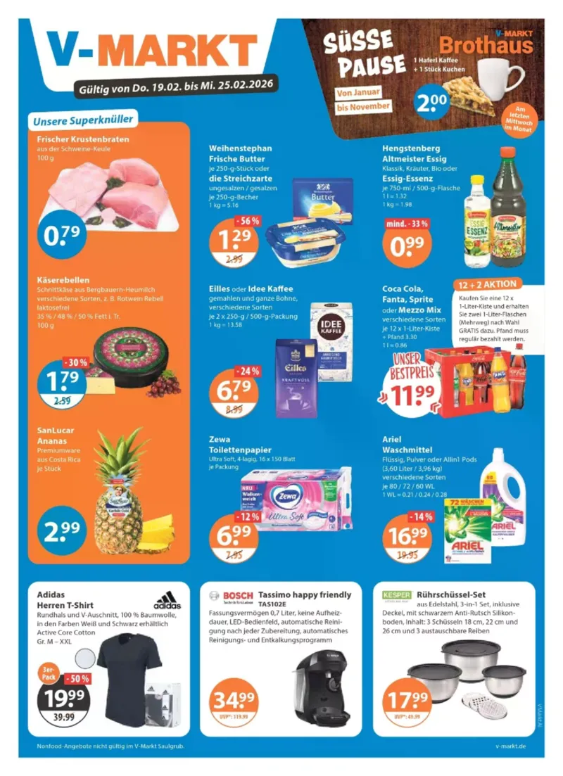 V-Markt Prospekt vom 19.02.2026, Seite 1