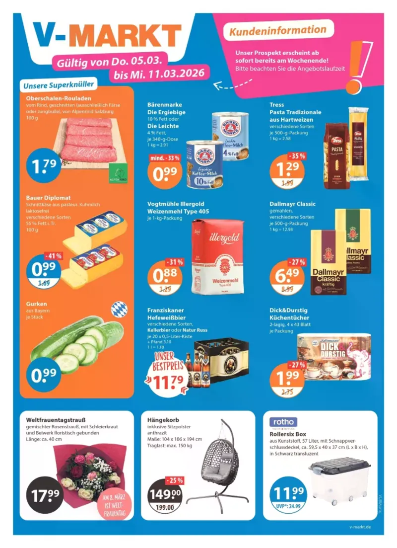 V-Markt Prospekt vom 05.03.2026, Seite 1