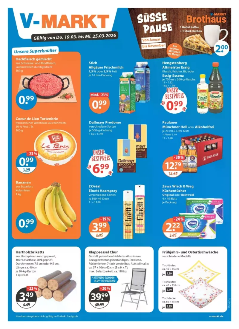 V-Markt Prospekt vom 19.03.2026, Seite 1