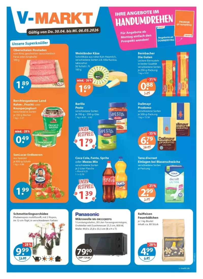 V-Markt Prospekt vom 30.04.2026, Seite 1